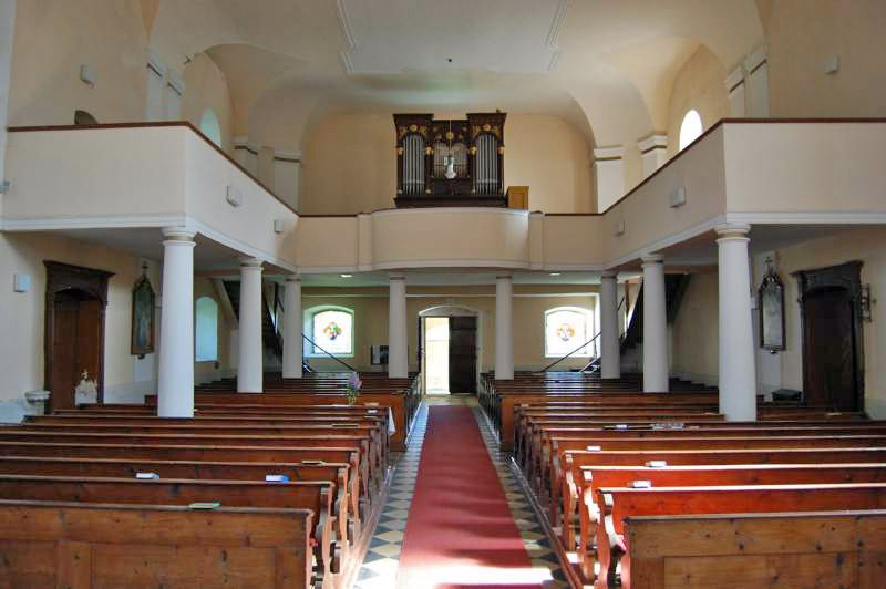 Interiér kostela sv. Jakuba staršího